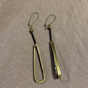 Handmade brass earrings